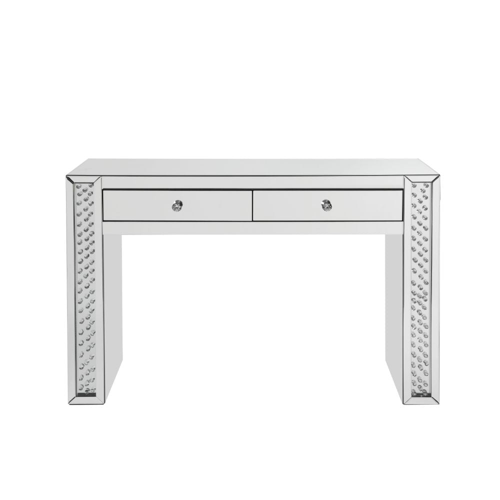 ACME Nysa Vanity Desk – angle view – Lusso Furniture Miami