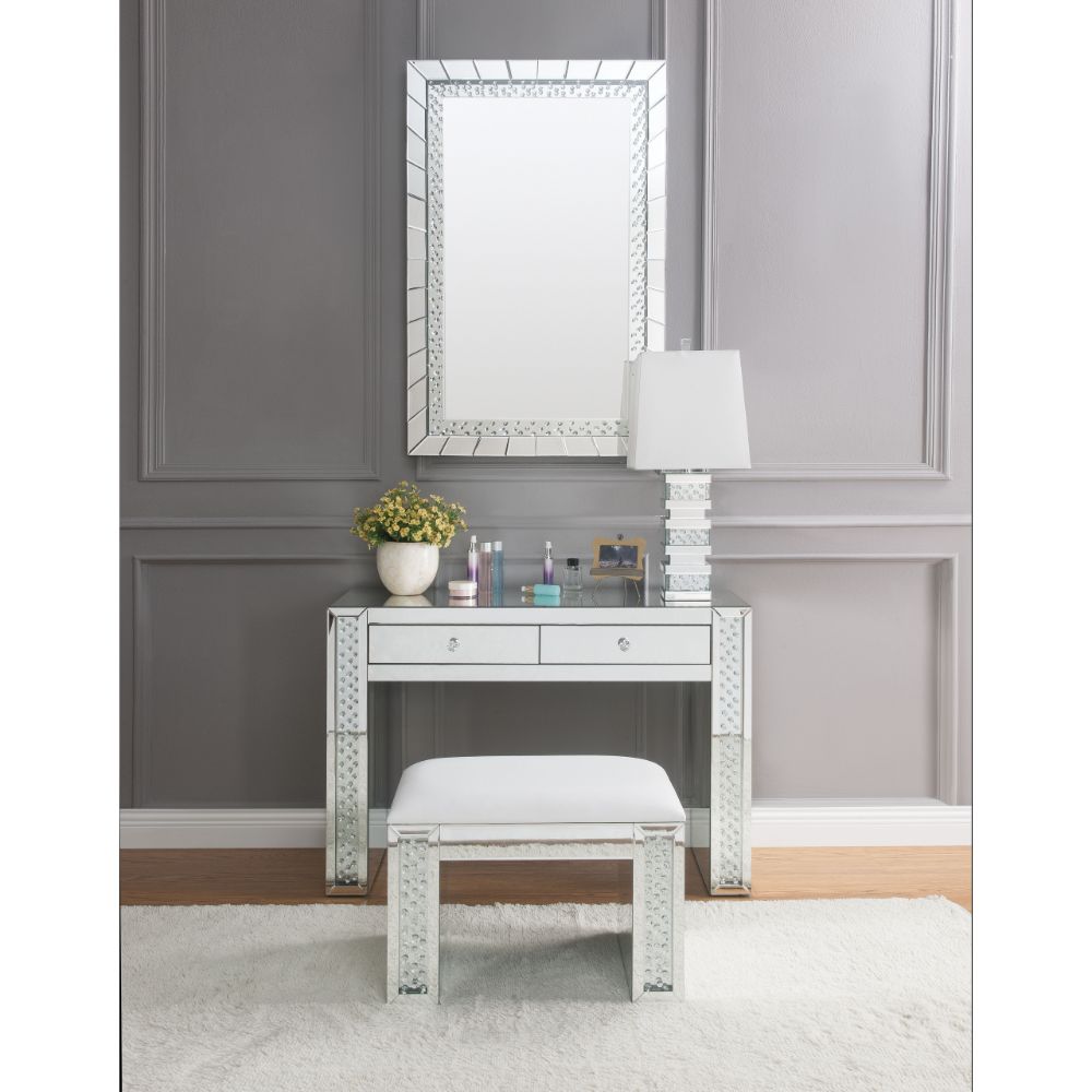 ACME Nysa Vanity Desk – back view – Lusso Furniture Miami