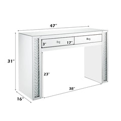 ACME Nysa Vanity Desk – top view – Lusso Furniture Miami