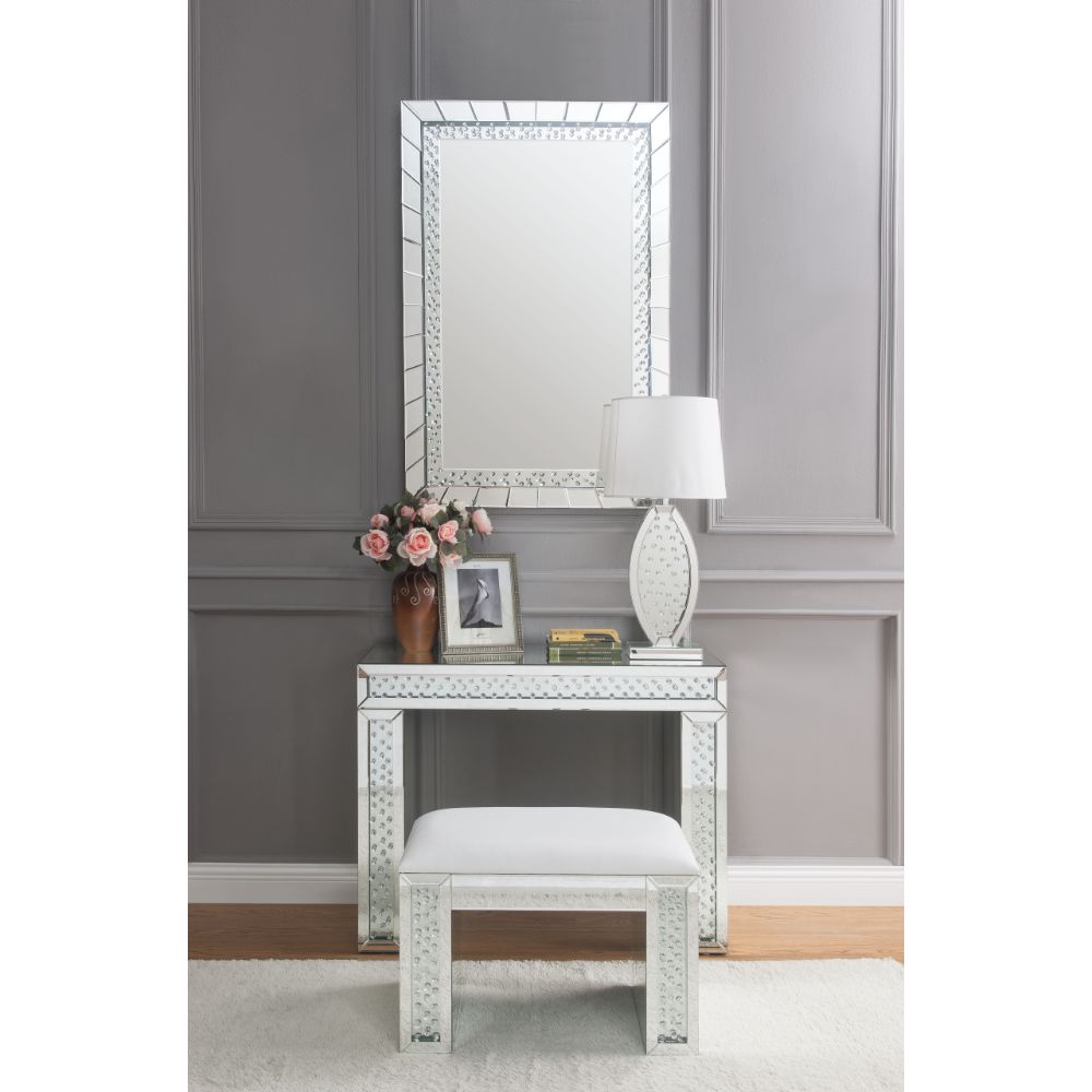 ACME Nysa Vanity Stool – back view – Lusso Furniture Miami