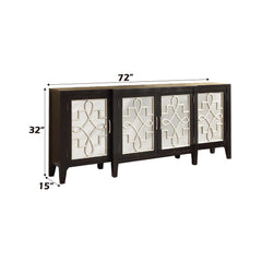 ACME Kacia Console Cabinet – angle view – Lusso Furniture Miami
