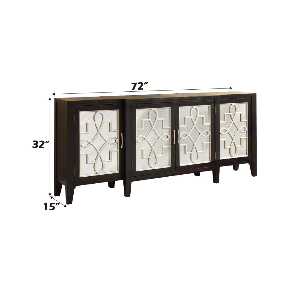 ACME Kacia Console Cabinet – angle view – Lusso Furniture Miami