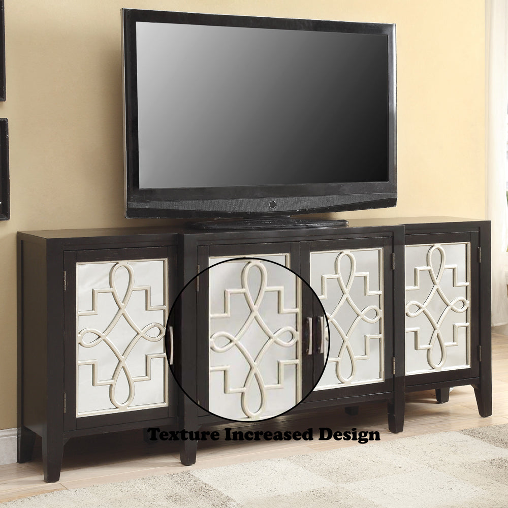 ACME Kacia Console Cabinet – side view – Lusso Furniture Miami