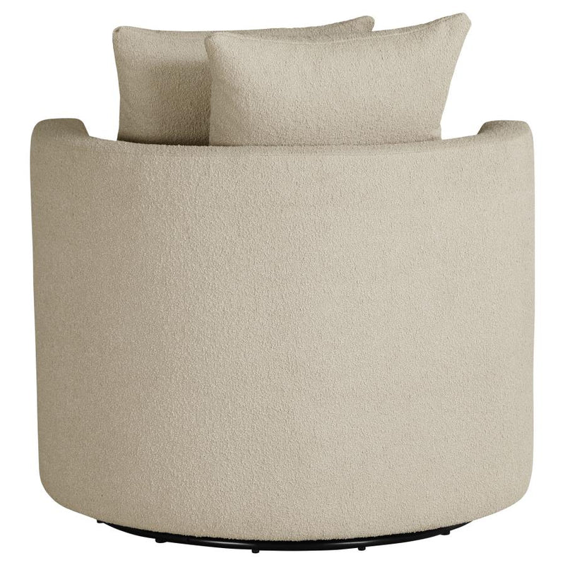 Debbie Upholstered Swivel Accent Chair Camel-zoom-