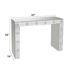 ACME Hessa Console Table – back view – Lusso Furniture Miami