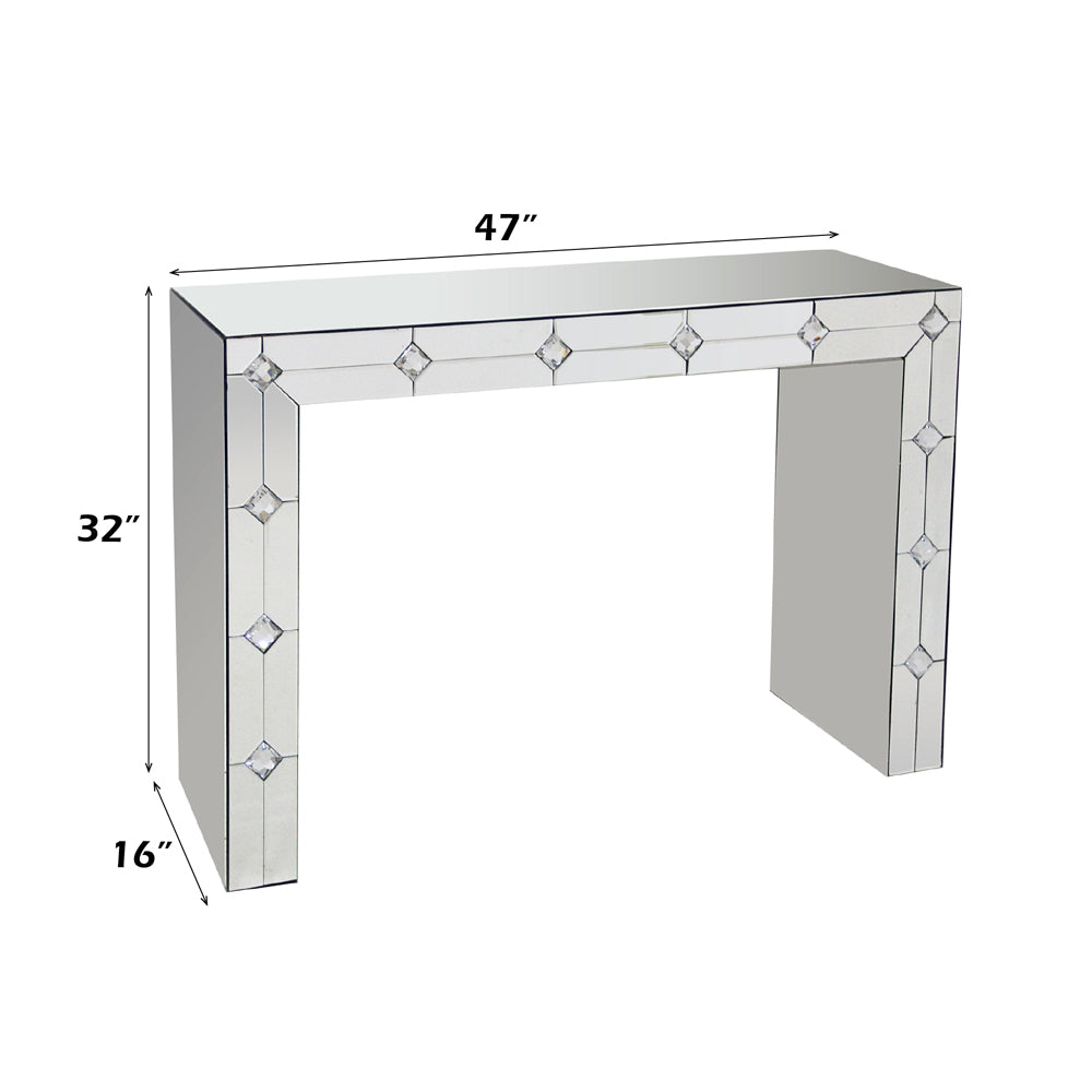 ACME Hessa Console Table – back view – Lusso Furniture Miami