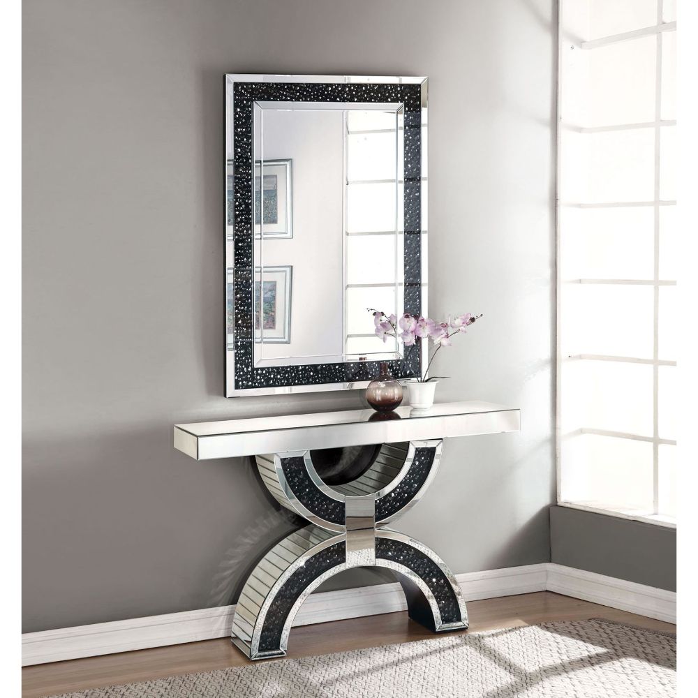 ACME Nysa Console Table – angle view – Lusso Furniture Miami