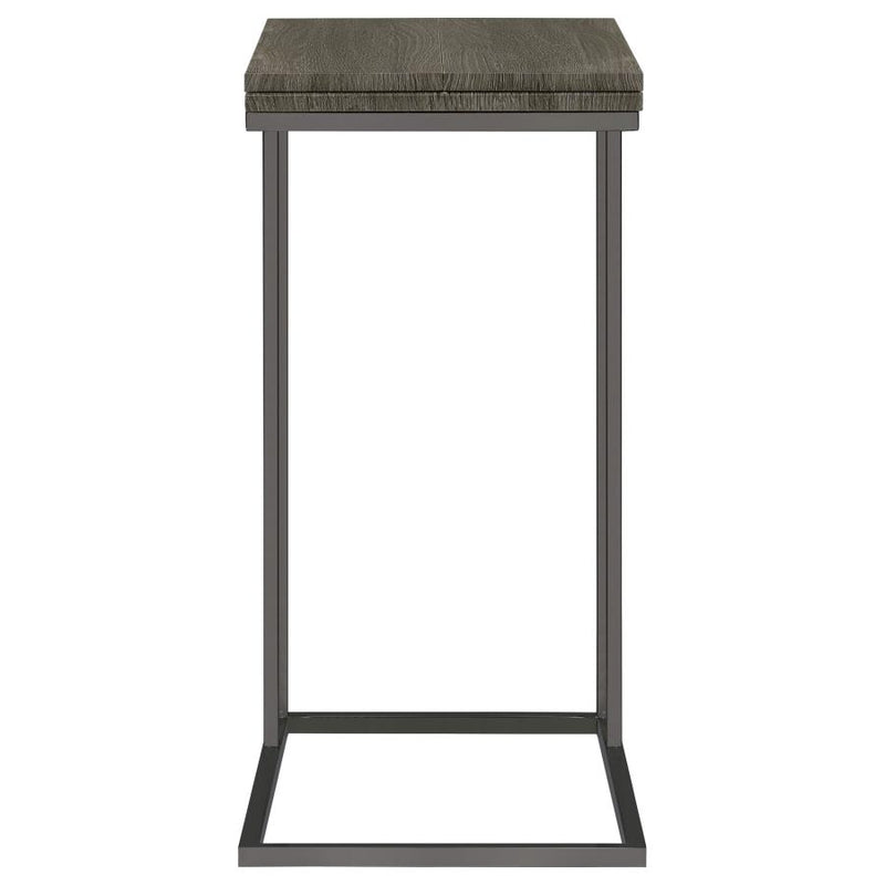 Pedro Expandable C-Shaped Sofa Side Table Weathered Grey-zoom-
