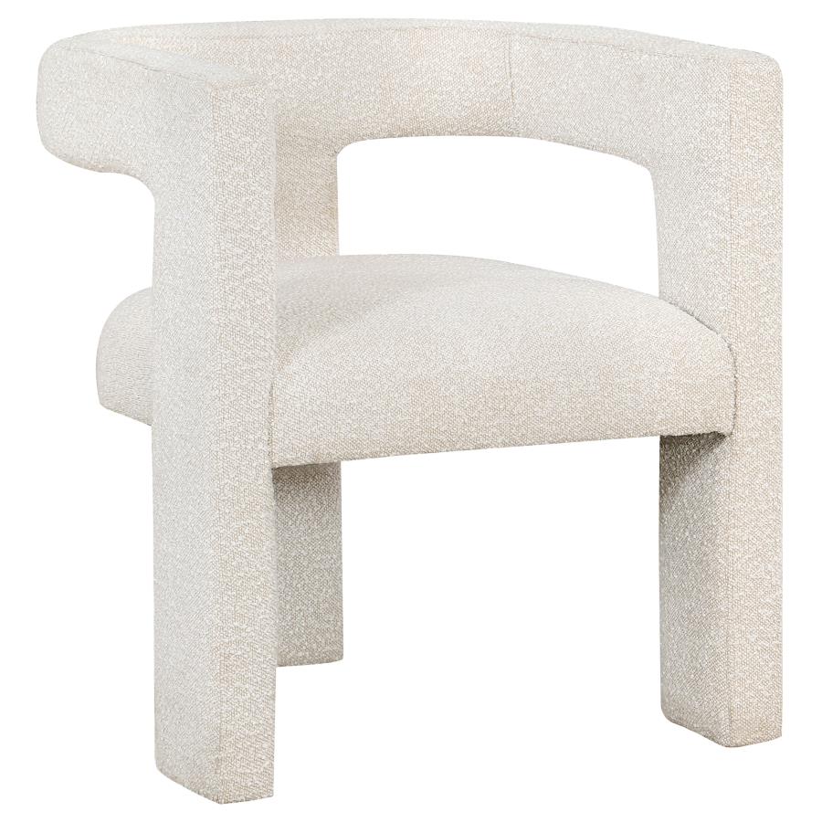 Petra Boucle Upholstered Accent Side Chair White-zoom-1