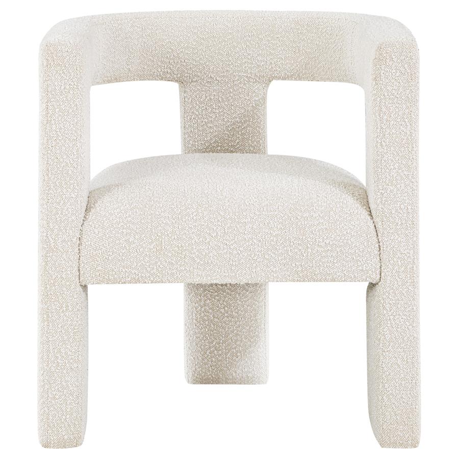 Petra Boucle Upholstered Accent Side Chair White-3