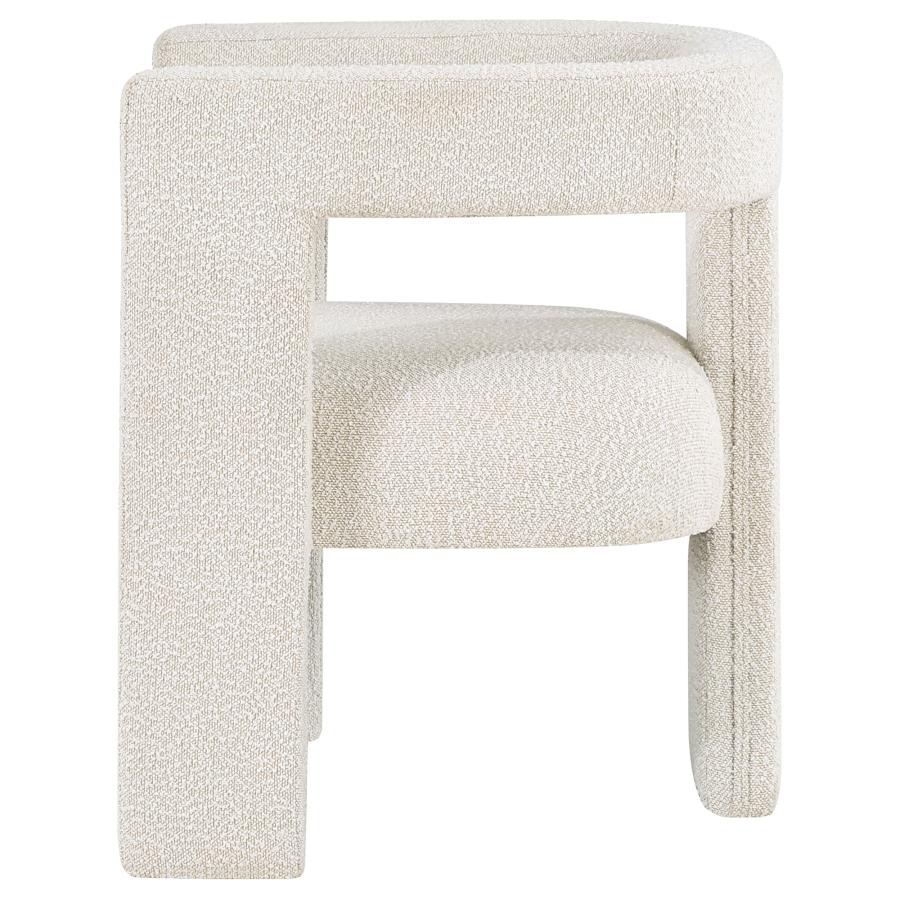Petra Boucle Upholstered Accent Side Chair White-zoom-5