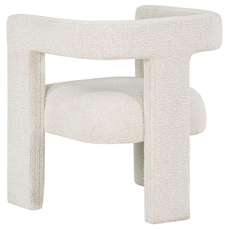 Petra Boucle Upholstered Accent Side Chair White-zoom-