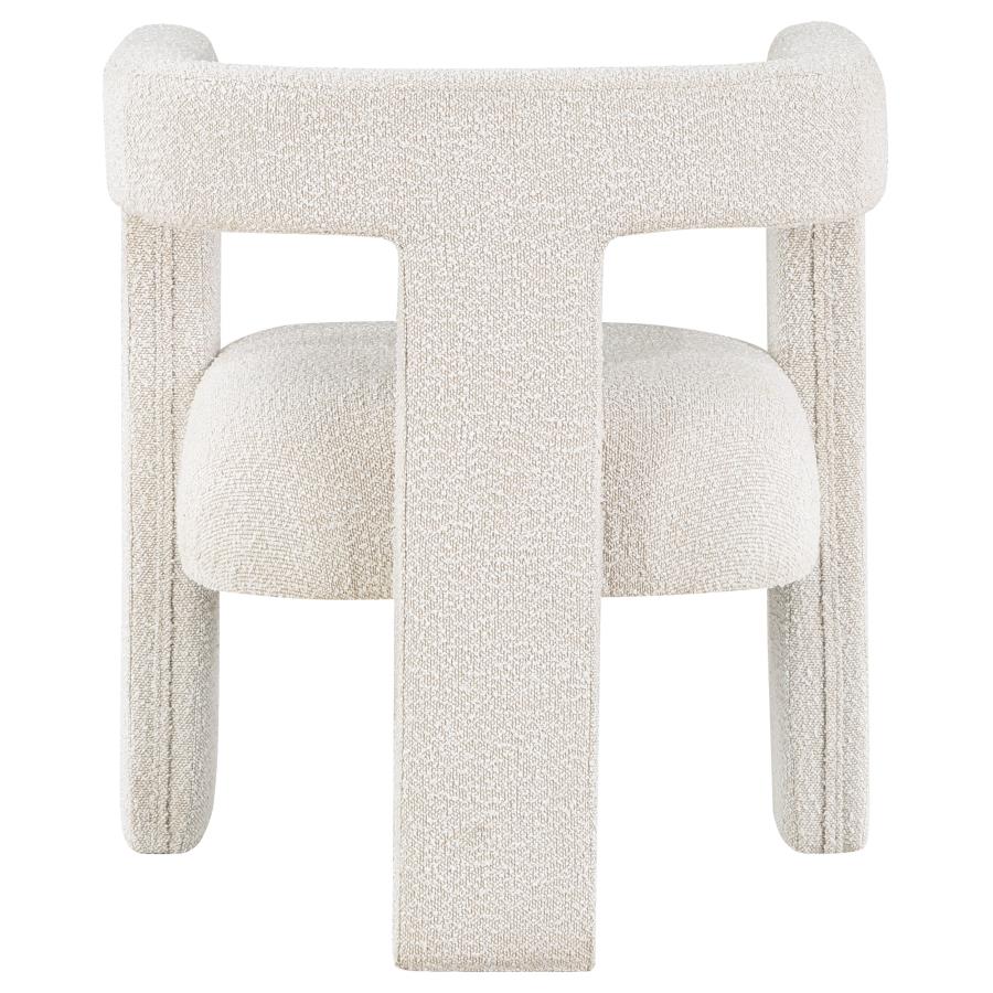 Petra Boucle Upholstered Accent Side Chair White-7