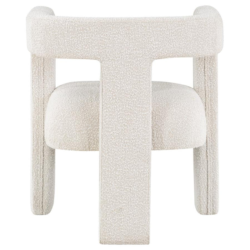 Petra Boucle Upholstered Accent Side Chair White-zoom-