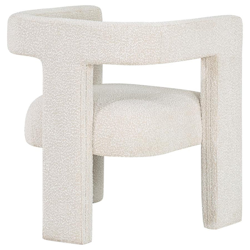 Petra Boucle Upholstered Accent Side Chair White-zoom-