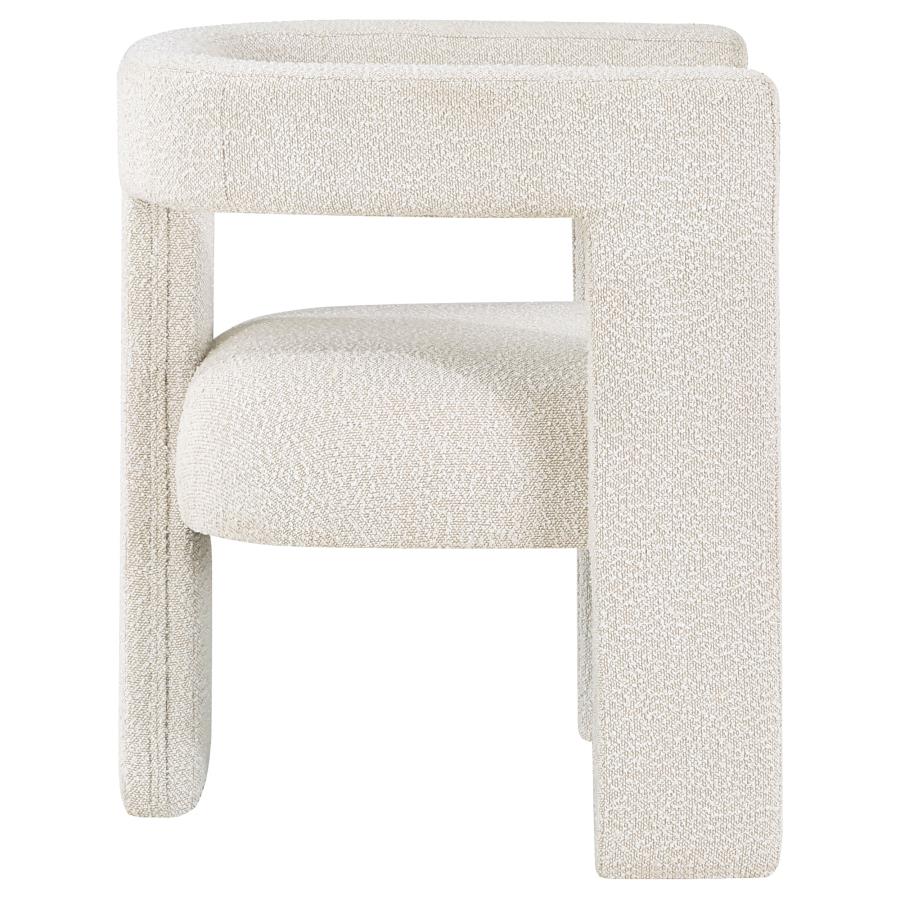 Petra Boucle Upholstered Accent Side Chair White-9