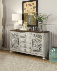 ACME Vermont Console Cabinet – front view – Lusso Furniture Miami