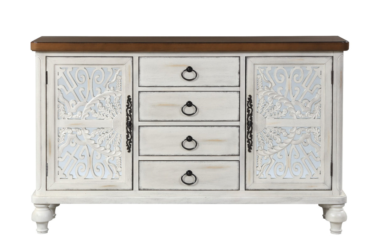 ACME Vermont Console Cabinet – side view – Lusso Furniture Miami