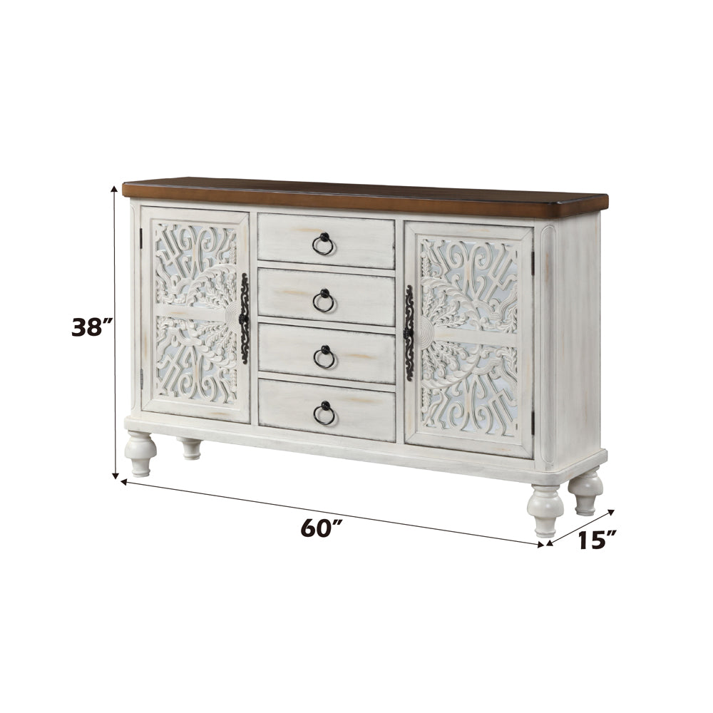 ACME Vermont Console Cabinet – top view – Lusso Furniture Miami