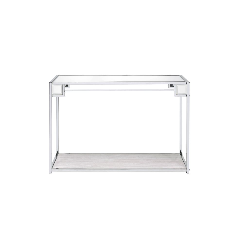 ACME Asbury Console Table – angle view – Lusso Furniture Miami