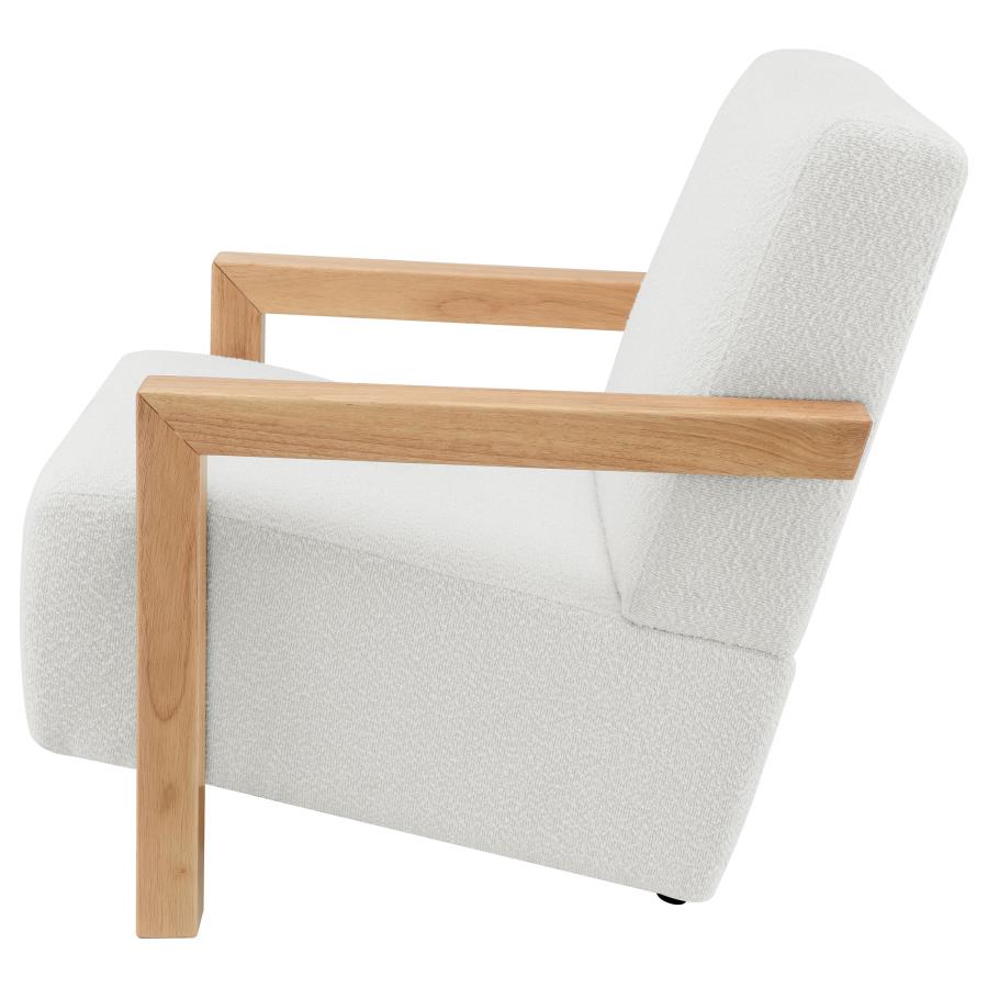 Fitzroy Boucle Upholstered Accent Arm Chair Ivory-zoom-5