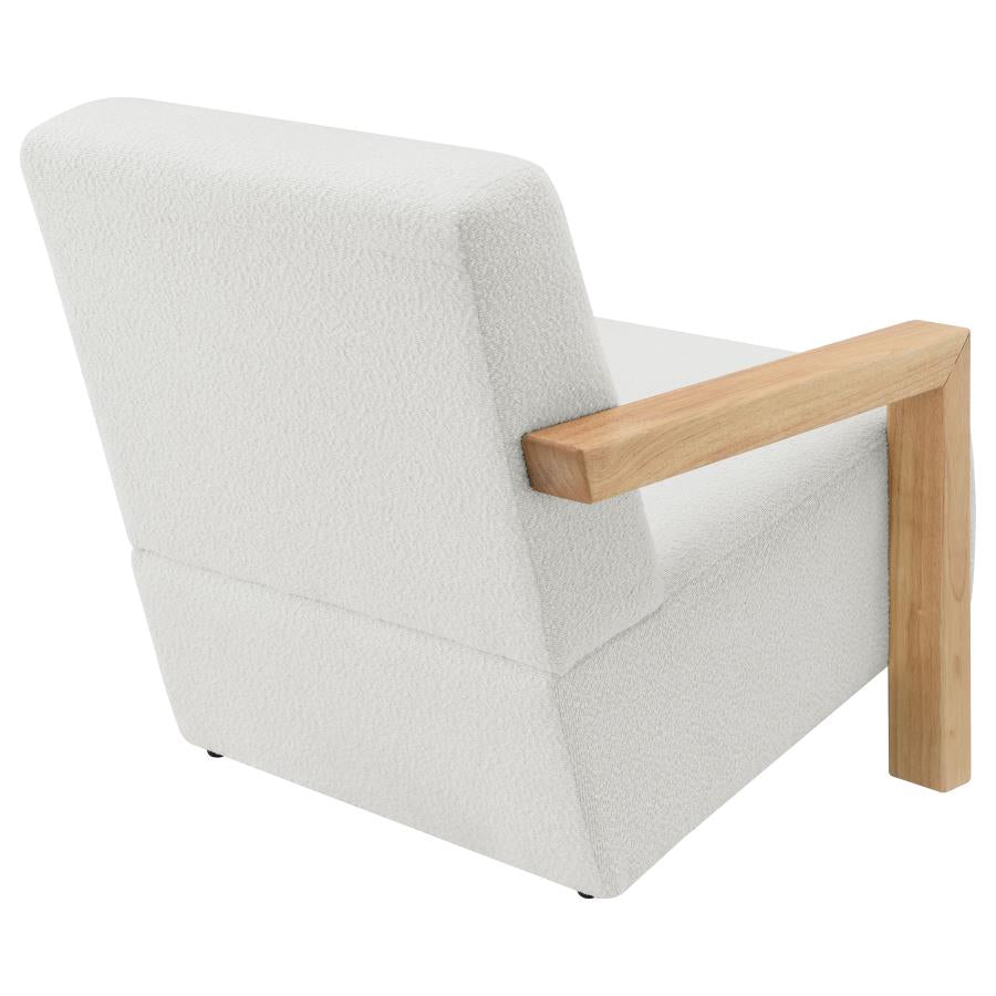Fitzroy Boucle Upholstered Accent Arm Chair Ivory-7