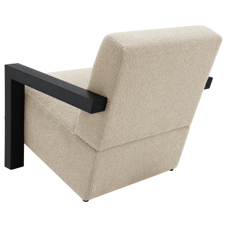 Fitzroy Boucle Upholstered Accent Arm Chair Latte-zoom-6