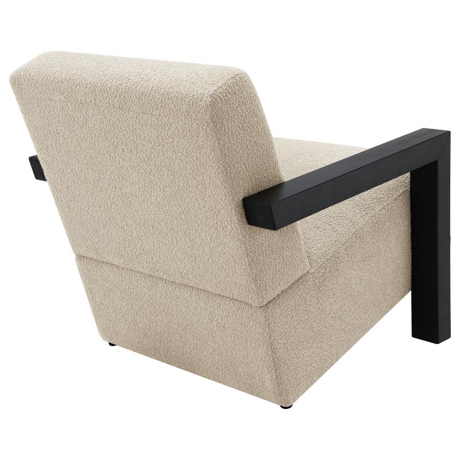 Fitzroy Boucle Upholstered Accent Arm Chair Latte-zoom-7