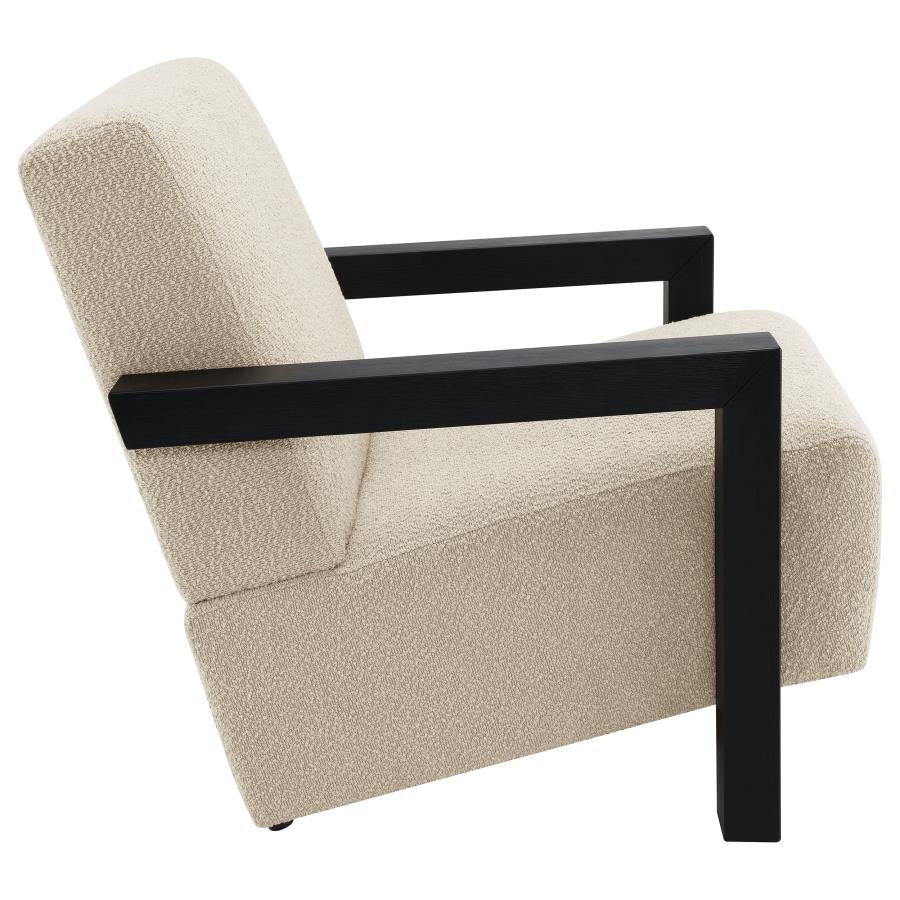 Fitzroy Boucle Upholstered Accent Arm Chair Latte-8