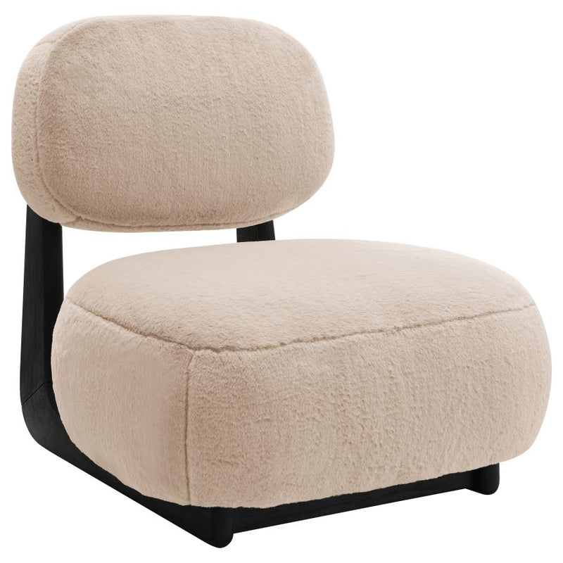 Duffie Upholstered Armless Accent Chair Camel-zoom-