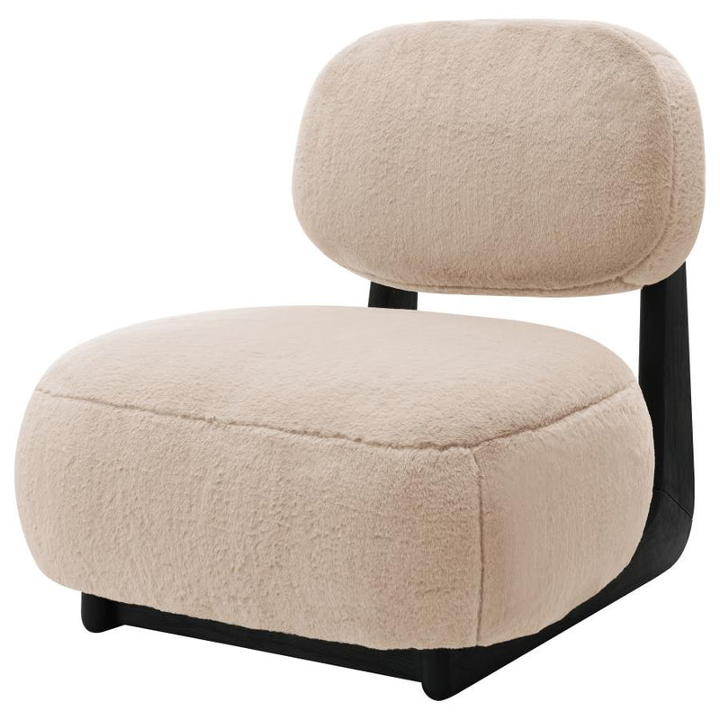 Duffie Upholstered Armless Accent Chair Camel-zoom-