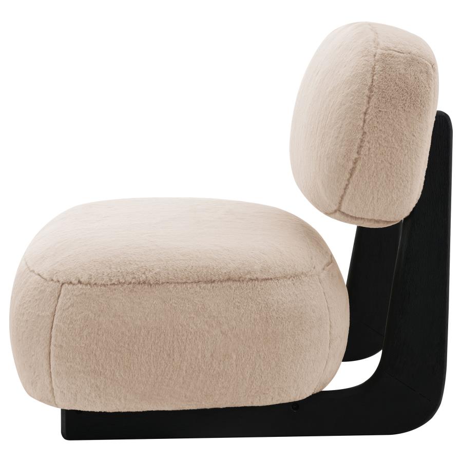 Duffie Upholstered Armless Accent Chair Camel-zoom-5