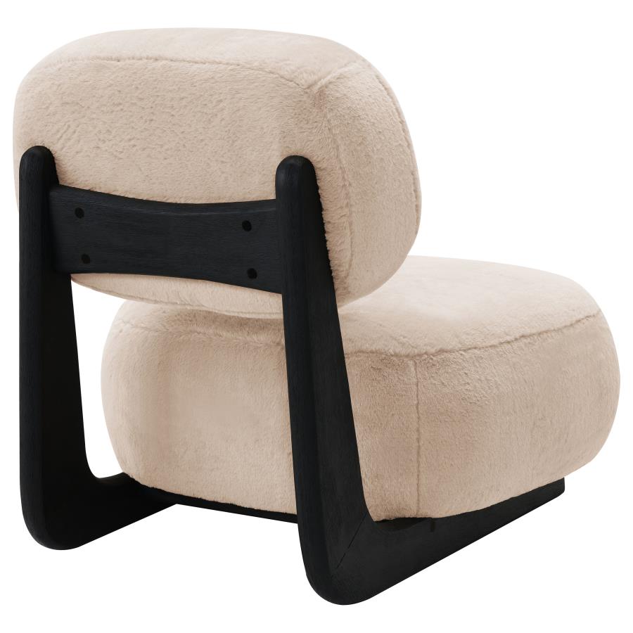 Duffie Upholstered Armless Accent Chair Camel-zoom-7
