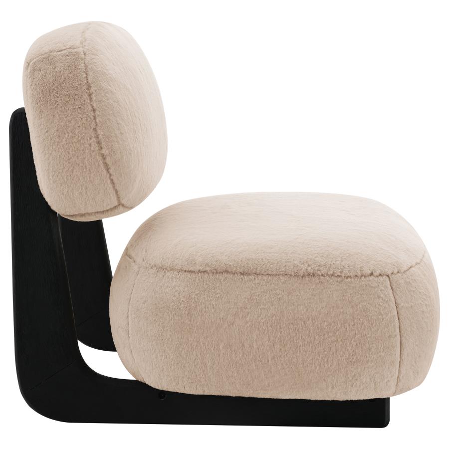Duffie Upholstered Armless Accent Chair Camel-zoom-8