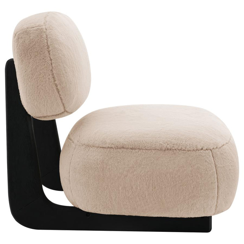 Duffie Upholstered Armless Accent Chair Camel-zoom-