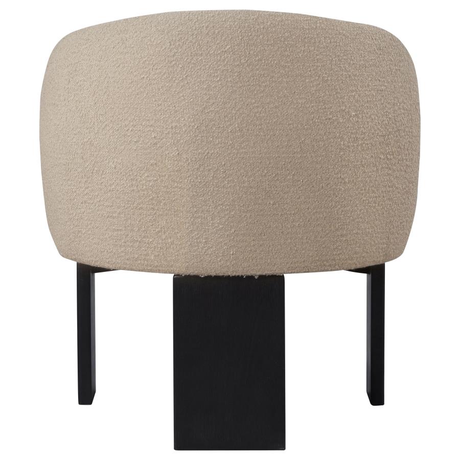 Valdez Boucle Upholstered Barrel Back Accent Chair Beige-zoom-7