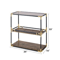 ACME Heleris Console Table – side view – Lusso Furniture Miami