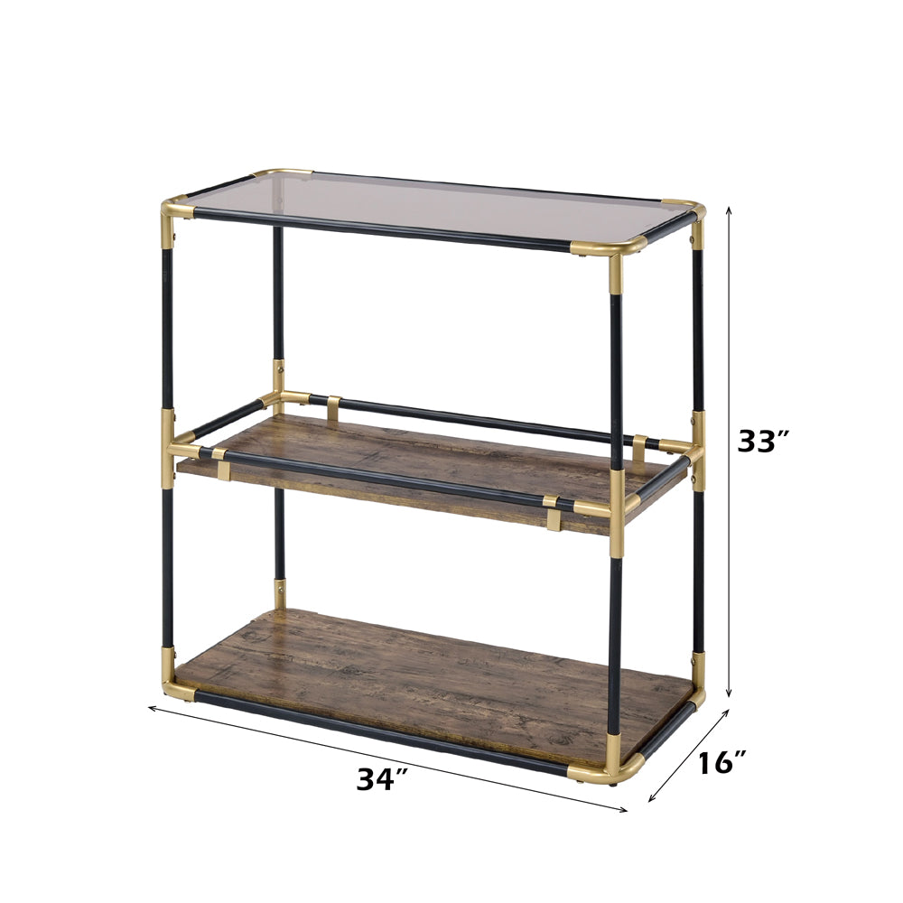 ACME Heleris Console Table – side view – Lusso Furniture Miami