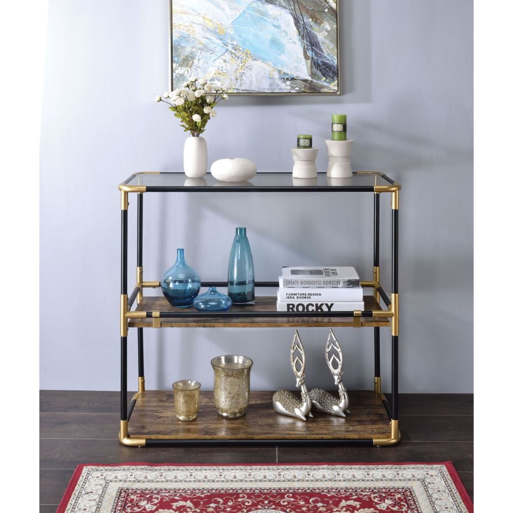 ACME Heleris Console Table – angle view – Lusso Furniture Miami