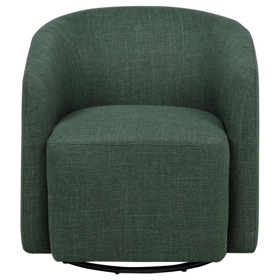 Mossbrook Fabric Upholstered Swivel Accent Chair Green-zoom-3