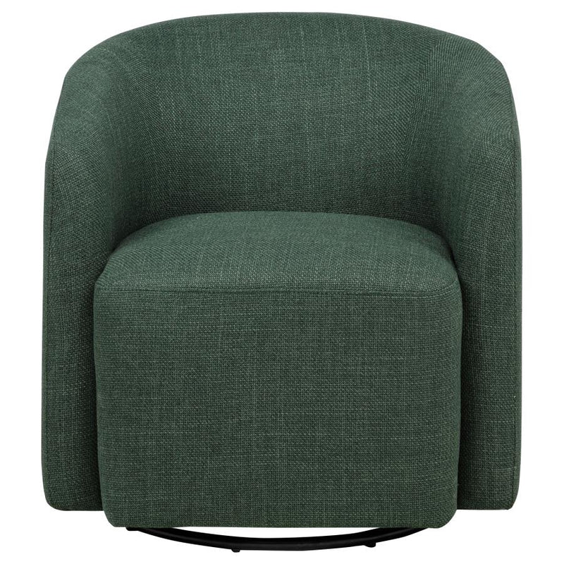 Mossbrook Fabric Upholstered Swivel Accent Chair Green-zoom-