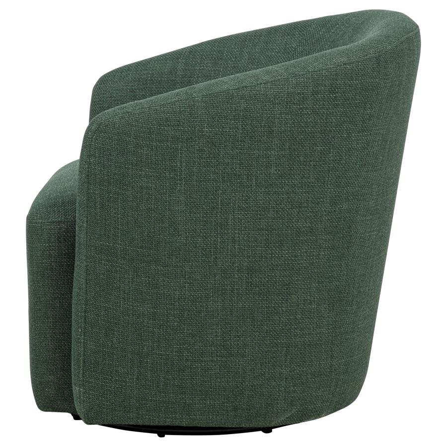 Mossbrook Fabric Upholstered Swivel Accent Chair Green-zoom-5