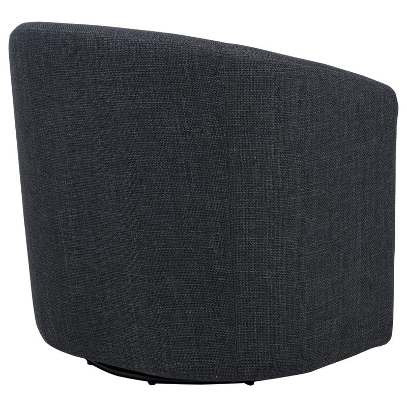Mossbrook Fabric Upholstered Swivel Accent Chair Anthracite-zoom-