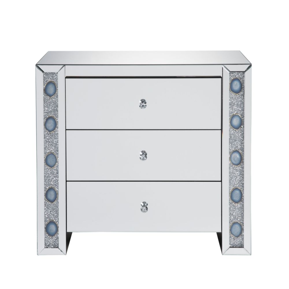 ACME Sonia Console Cabinet – side view – Lusso Furniture Miami