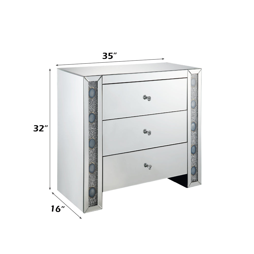 ACME Sonia Console Cabinet – close-up – Lusso Furniture Miami