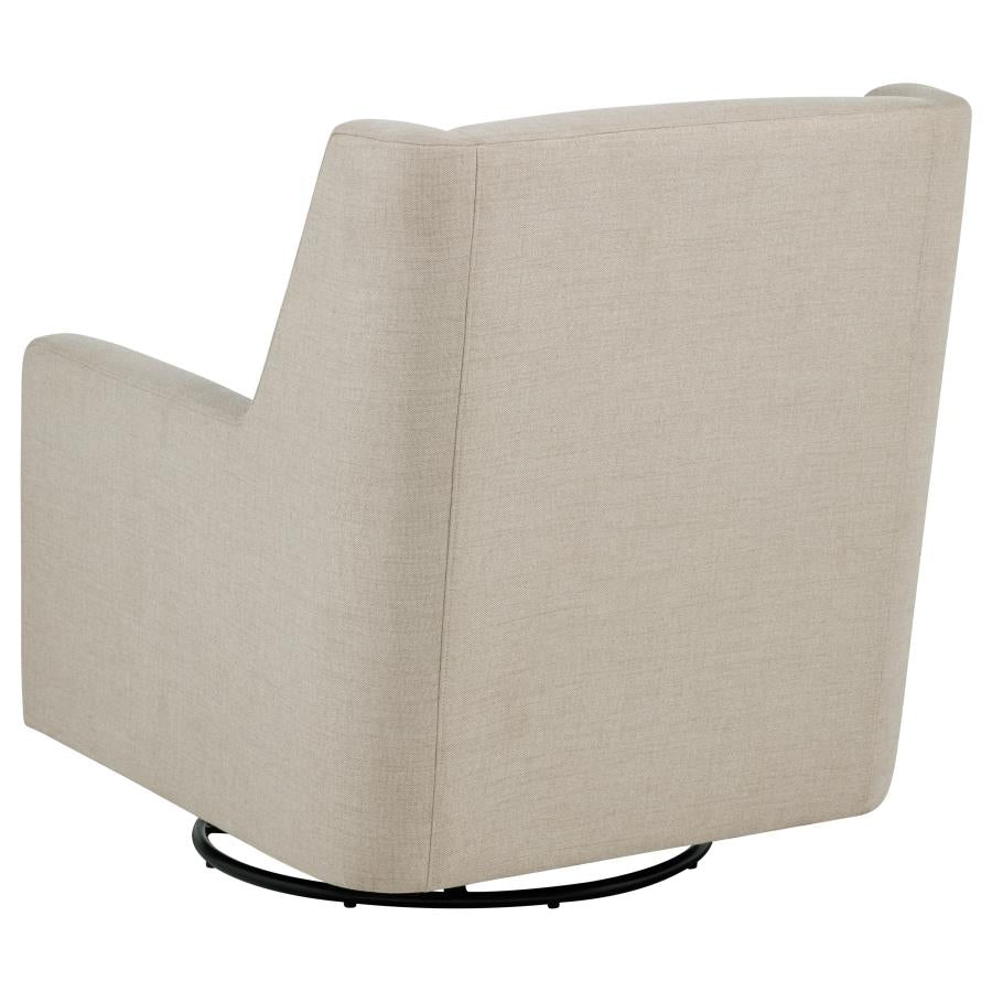 Sorrel Fabric Upholstered Swivel Glider Arm Chair Latte-zoom-6