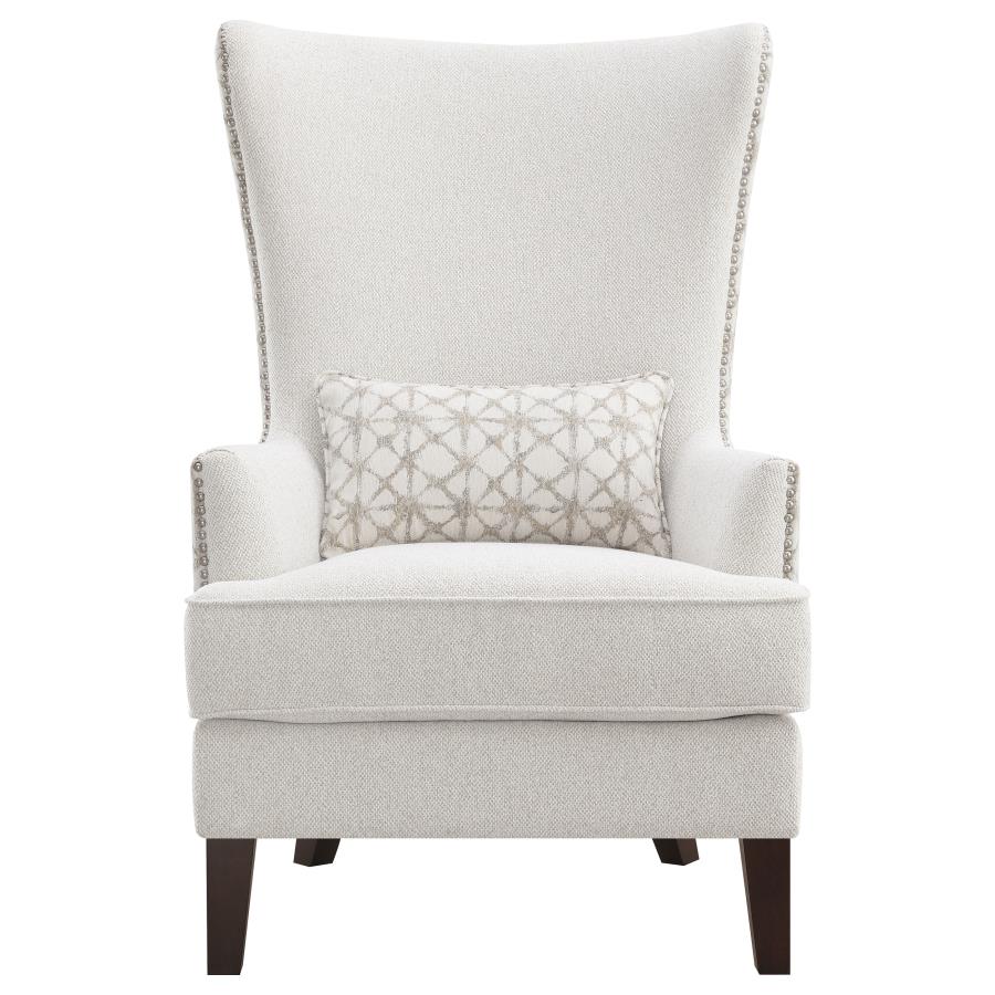 Pippin Upholstered High Wingback Accent Chair Latte-3