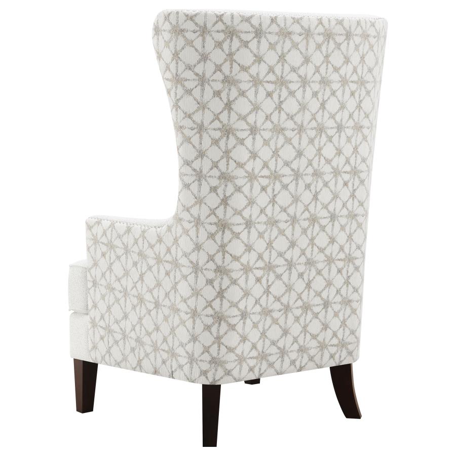 Pippin Upholstered High Wingback Accent Chair Latte-6