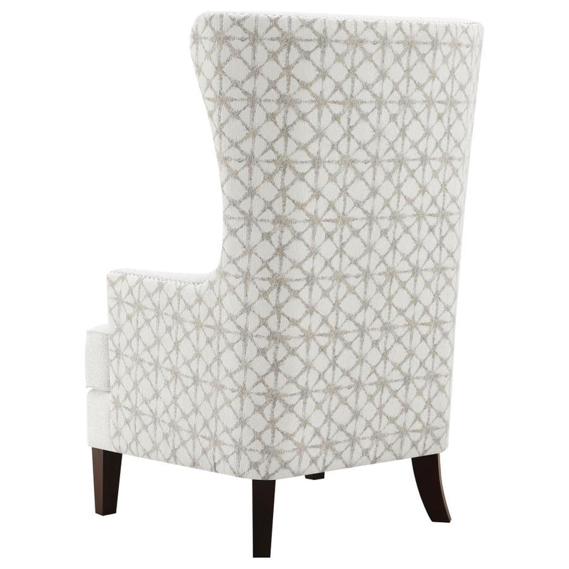 Pippin Upholstered High Wingback Accent Chair Latte-zoom-