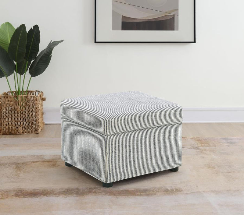 Winter Upholstered Hydraulic Lift Top Storage Ottoman Grey-zoom-